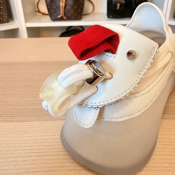 Christian Louboutin Arpoador White Leather Drawstring Low Top Sneakers 42.5 main image 11